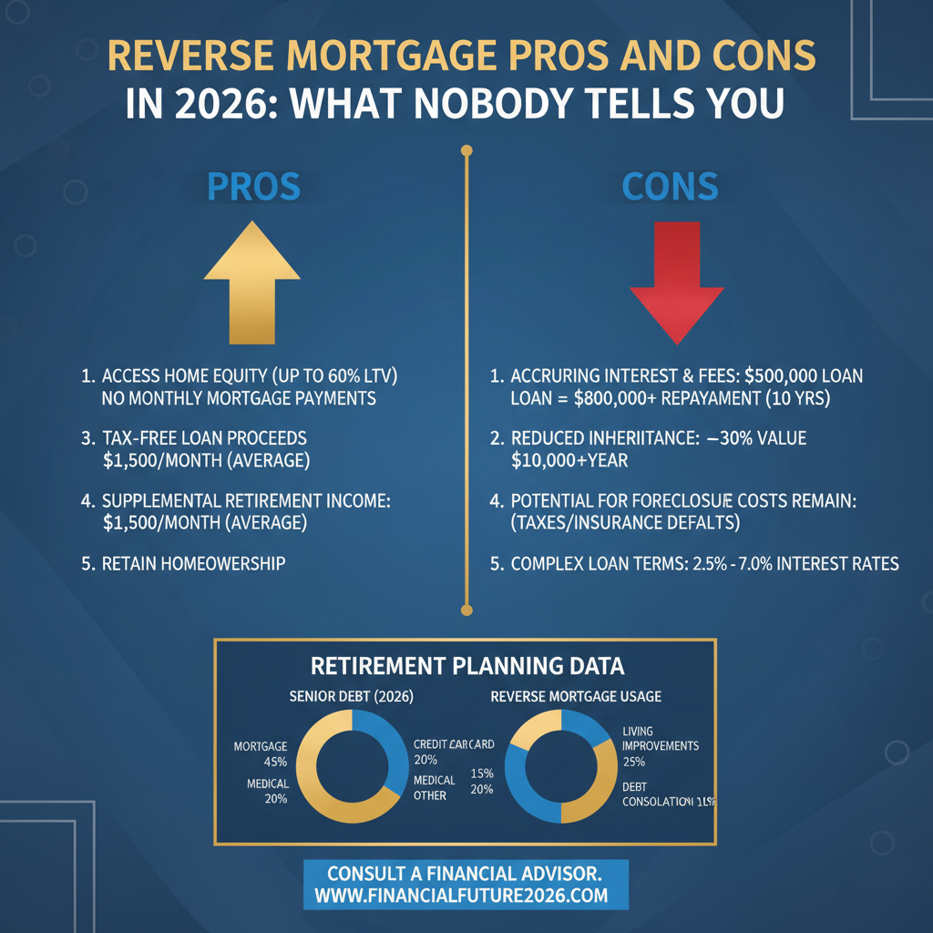 Reverse mortgage financial numbers and statistics for Reverse Mortgage Pros and Cons in 2026: What Nobody Tells You