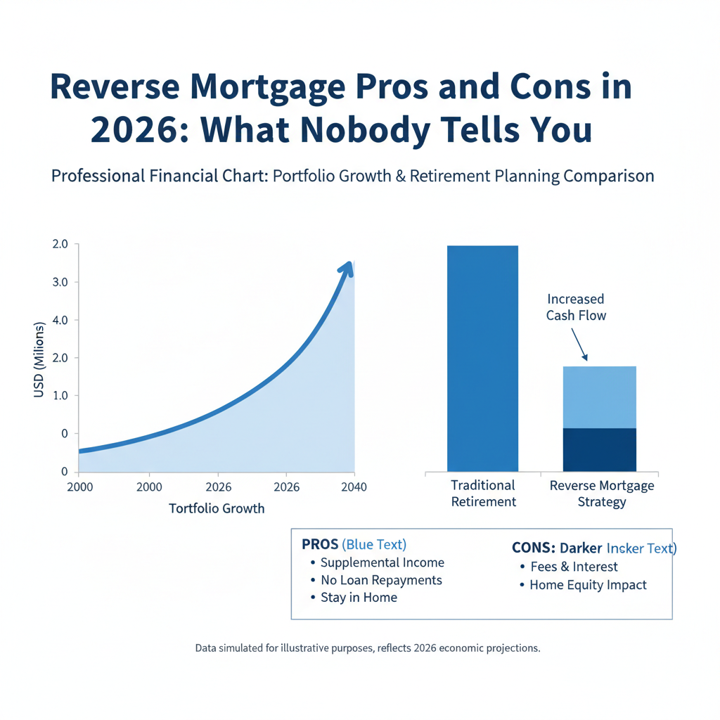 Retirement portfolio chart showing strategy for Reverse Mortgage Pros and Cons in 2026: What Nobody Tells You