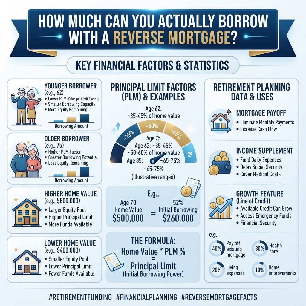 Reverse mortgage financial numbers and statistics for How Much Can You Actually Borrow with a Reverse Mortgage?