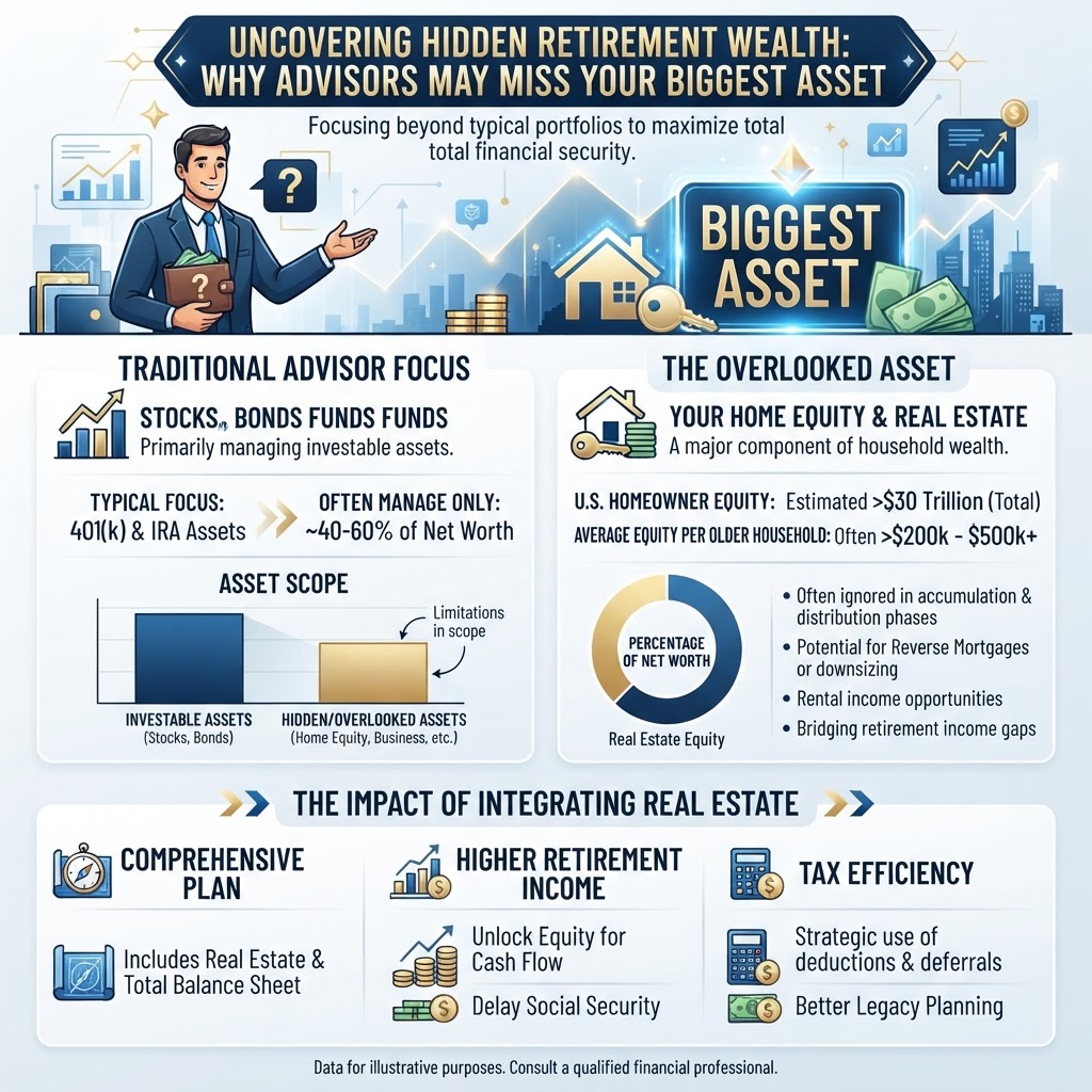 Reverse mortgage financial numbers and statistics for Why I Think Financial Advisors Are Ignoring Your Biggest Retirement Asset
